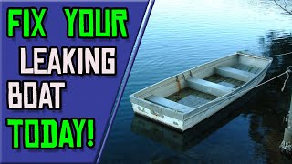 Find and Fix LEAKS in Your Aluminum Boat using this EASY METHOD [upl. by Stodder]