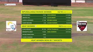 CSA Div 2 Womens Week  Heat Women VS Mpumalanga Rhinos Women [upl. by Cynthla851]