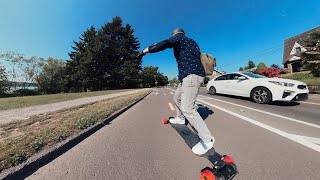 Week 2 Learning To Ride Electric Longboard  Evolve GTR Series 2 [upl. by Sollie161]