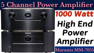 1000 watt Class AB Amplifier  Marantz MM7055  Best 5 channel Power Amplifier  amp  atmossetup [upl. by Notffilc]