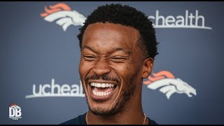 After practice WR Demaryius Thomas [upl. by Slaby]