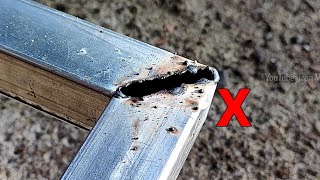 galvanized thin metal welding techniques all beginners can [upl. by Yerffoj]