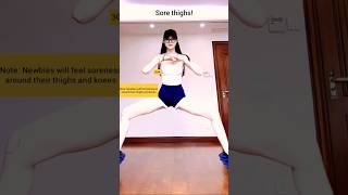 Sore thighs shortvideo short ytshort thighs homeworkout sport hotymama [upl. by Autrey]