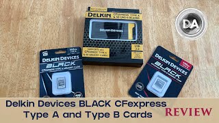 Delkin Devices Black CF Express Type A and Type B Cards Review [upl. by Boggers449]