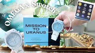 Omega x Swatch MoonSwatch Mission to Uranus Unboxing Whats Inside [upl. by Lucio340]