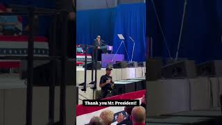 Donald Trumps Campaign Rally at Lancaster Airport in Lititz Pennsylvania [upl. by Macfarlane]