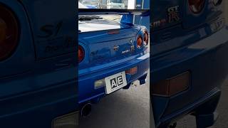 Fully BUILT R34 RB26 GTR exhaust sound hks [upl. by Hsirap]