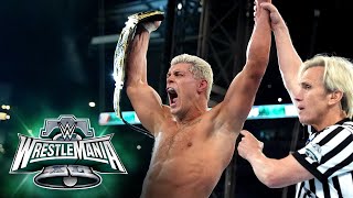 Cody Rhodes conquers The Bloodline to win the WWE Universal Title WrestleMania XL Sunday highlights [upl. by Lina]