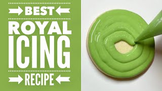 How to make the BEST tasting royal icing with meringue powder stepbystep recipe instructions [upl. by Sackman]