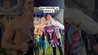 Wir überraschen einen FUSSBALL PROFI 🤯🏆 profi jannikfreestyle [upl. by Duleba]