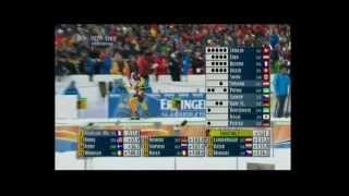 Biathlon WM in Ruhpolding 2012 Verfolgung der Männer [upl. by Leanahtan]