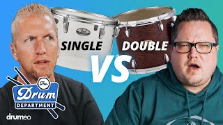 Single vs Double Headed Toms  What is the Ultimate Drum Sound  The Drum Department 🥁 Ep37 [upl. by Rolland]