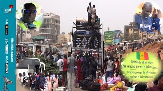 Tabaski Les passagers font face à dénormes difficultés au garage du stade Léopold Sédar Senghor [upl. by Harmonie]