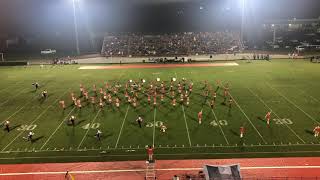 Eufaula high school marching band halftime performance 91120 [upl. by Aivek]