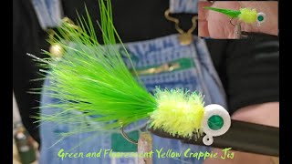 Green WFluorescent Yellow Crappie Jig [upl. by Higginbotham]