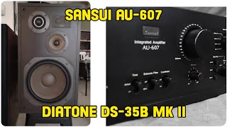 Sansui AU607 amp Diatone DS 35b mK II [upl. by Anallise]