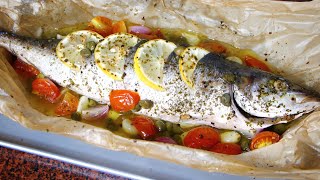 Baked Fish  Pesce Al Cartoccio [upl. by Sylram]