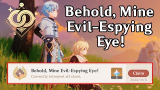 How To Get Hidden Achievement Behold Mine EvilEspying Eye Hangout Events  Genshin Impact [upl. by Katlin]