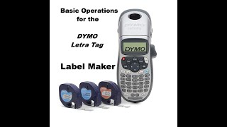 Dymo Letra Tag Instructions [upl. by Hastings]