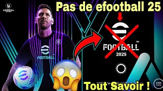 Efootball 25 va changer 🤯  Date de sortie Maintenance en grande échelle [upl. by Zetniuq]