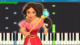 Elena of Avalor Theme Song  EASY Piano Tutorial [upl. by Tihor]