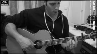 Maps  Maroon 5 Fingerpicked Guitar almost Acoustic cover with TABScore [upl. by Sacrod]