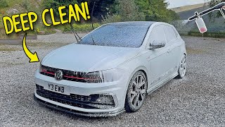 DEEP CLEANING MY NEGLECTED POLO GTI [upl. by Rogovy]