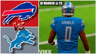 Bills vs Lions Week 15 Simulation Madden 25 Rosters [upl. by Iturhs]