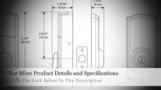 Kwikset 99160002 916 ZWave SmartCode Touchscreen Electronic Deadbolt [upl. by Dnomra565]