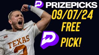 Best PrizePicks Today  CFB PrizePicks  CFB Prizepicks Today  Prizepicks CFB  090724 [upl. by Ennadroj]