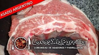 TIRA DE ASADO ARGENTINO A LA PARRILLA ¿como salar la carne Locos X la Parrilla [upl. by Aved206]