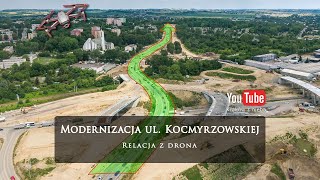 Modernizacja ul Kocmyrzowskiej  relacja z drona [upl. by Vanzant]