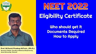 Eligibility certificate  Who should get it  How to apply  Dr MGR University Tamilnadu Eligibility [upl. by Meador]