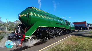 Steam Locomotive 3801  Open Day at Thirlmere  July 2020 [upl. by Annadroj]