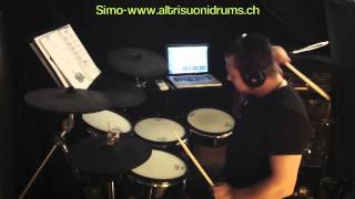 ALTRISUONIDRUMSCHOOL  EDRUM COVER  TV Dinners ZZ Top [upl. by Forras697]