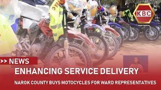 Narok County buys motorcycles for ward representatives in 30 wards [upl. by Barnaby916]