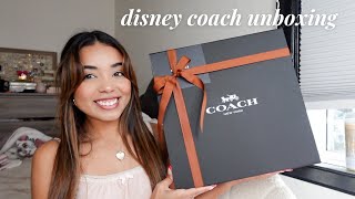 DISNEY COACH COLLECTION UNBOXING ✨🐭 [upl. by Airdnaid]