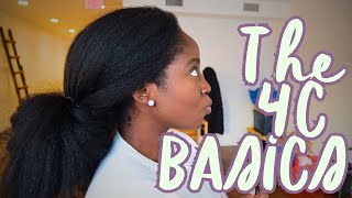 Day 29 THE BASICS How to take care of 4c NATURAL HAIR [upl. by Artnoed]