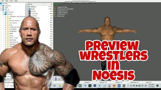 How to preview wrestlers in noesis  TKV EXCLUSIVE TUTORIAL [upl. by Nohtanhoj182]