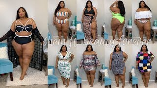 Swimsuits amp Beach Vibes  Plus Size TryOn Haul  SheIn ft Beauty Forever [upl. by Kerrie11]