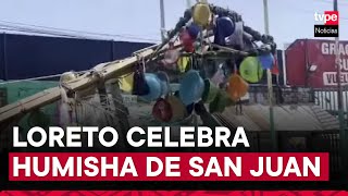 Fiesta de San Juan Acompáñanos a ver la tradicional parada de ‘Humisha’ con regalos y juanes [upl. by Ylerebmik271]