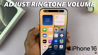 How To Adjust Ringtone Volume On iPhone 16  16 Pro [upl. by Ecneralc354]