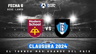 InterSchool LANAVE  Modern School II vs Don Bosco  FECHA 6  CLAUSURA 2024  Primer Tiempo [upl. by Maxia162]