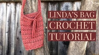 ♡ Easy Crochet BagPurse  quotThe Linda Bagquot Tutorial Dedication to My Mom♡ [upl. by Er]