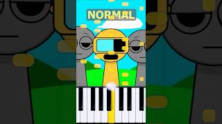 Garnold Theme Incredibox Sprunki  Normal Vs Horror on piano [upl. by Japha]