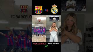 Visca Barca❤️ vs Hala Madrid 🤍 football realmadrid barcelona halamadrid viscabarsa trending [upl. by Sande]