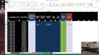 2014 Payroll in Excel  BiWeekly Version with Pivot Slicers [upl. by Hanae]