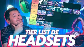 Qual o MELHOR HEADSET que já passou no canal Tier List de todos os HEADSETS [upl. by Yetnom186]