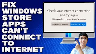How To Fix Windows Store Apps Cant Connect To Internet Solution [upl. by Ethelstan]