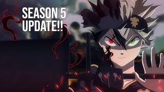 Update on Black Clover Season 5 Everything You Need to Know [upl. by Janeta]